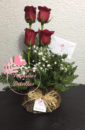 Arreglo 4 Rosas